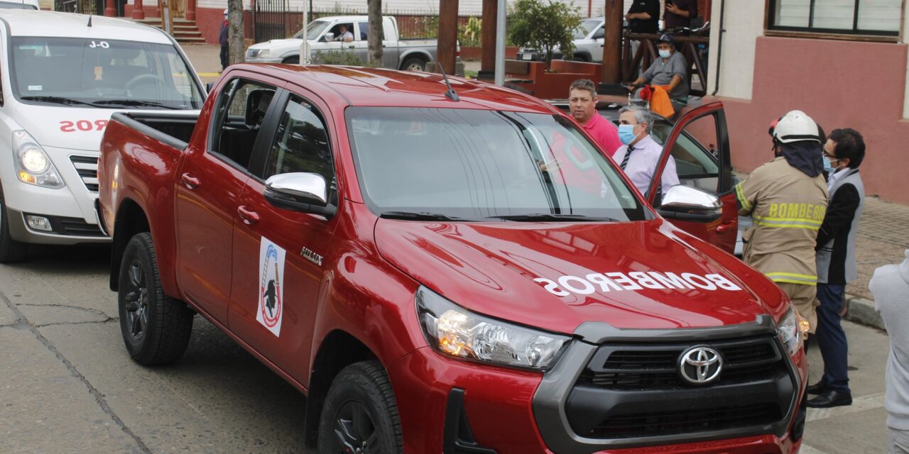 nueva camioneta para bomberos de purén