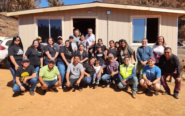 LISTA LA PRIMERA VIVIENDA DE EMERGENCIA EN EL SECTOR RURAL DE PURÉN