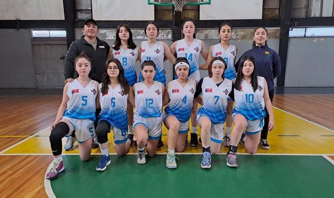 BÁSQUETBOL  U14 DAMAS DEL LICEO BICENTENARIO INDÓMITO DE PURÉN, AVANZA A LA FINAL REGIONAL
