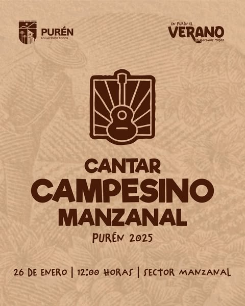 “CANTAR CAMPESINO” EL 26 DE ENERO, EN PURÉN