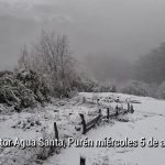 NIEVE  EN AGUA SANTA, EN PURÉN